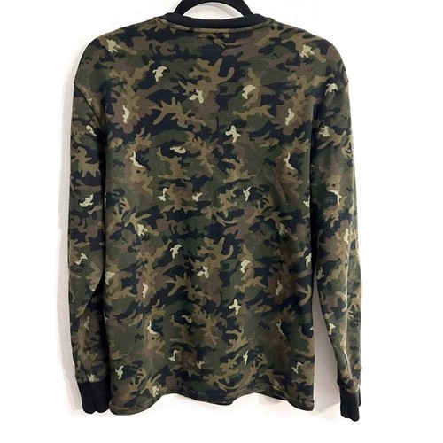 Polo Ralph Lauren Boys Camo Green pullover long sleeve waffle knit shirt EUC L - Picture 9 of 11