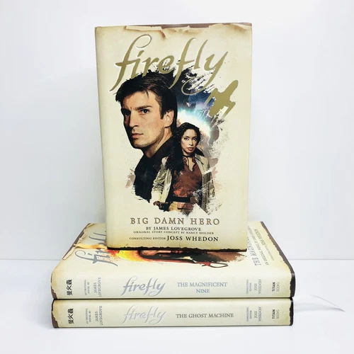 Firefly Books By James Lovegrove Big Damn Hero Magnificent Nine Hardcover Bundle