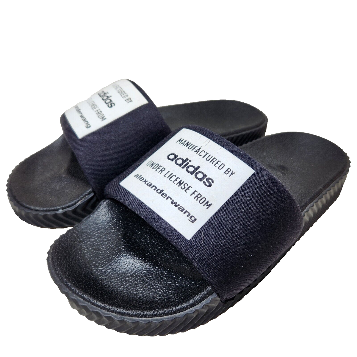 ADIDAS Alexander Wang x Adilette Slide Core Black Sz Sandals G28220
