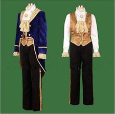 Beauty and The Beast Prince Adam Fancy Dress Halloween Cosplay Costume /