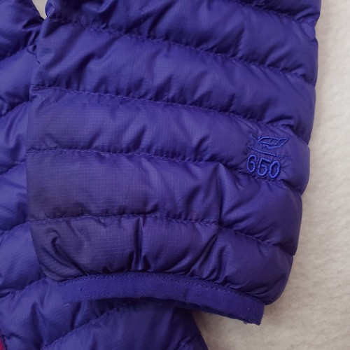 LL Bean Jacket Girls Large Purple Down Puffer Coat 650 Fill Packable Lightweight - Picture 4 of 19