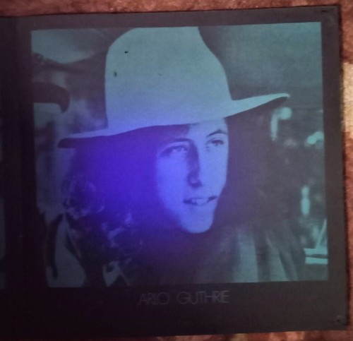 SELTENE Litho/Holzschnitte-1969 Woodstock Konzertalbum Beilage - The Who-Guthrie-Baez-Sly - Bild 10 von 12