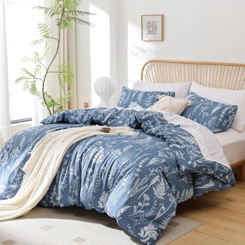 Comforter Set Comforter Floral Bedding Sets 2 Pieces Twin Infinity Blue