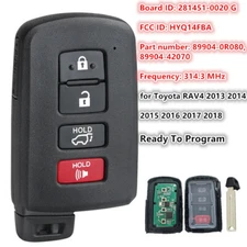 UNLOCKED for 2013-2018 TOYOTA RAV4 SMART KEY KEYLESS REMOTE HYQ14FBA 281451-0020
