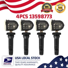 Set Of 4pcs Tire Pressure Sensor TPMS 433MHz OEM 13598773 For GM Buick Chevy GMC
