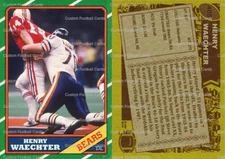 Henry Waechter 1986 Custom Card Chicago Bears