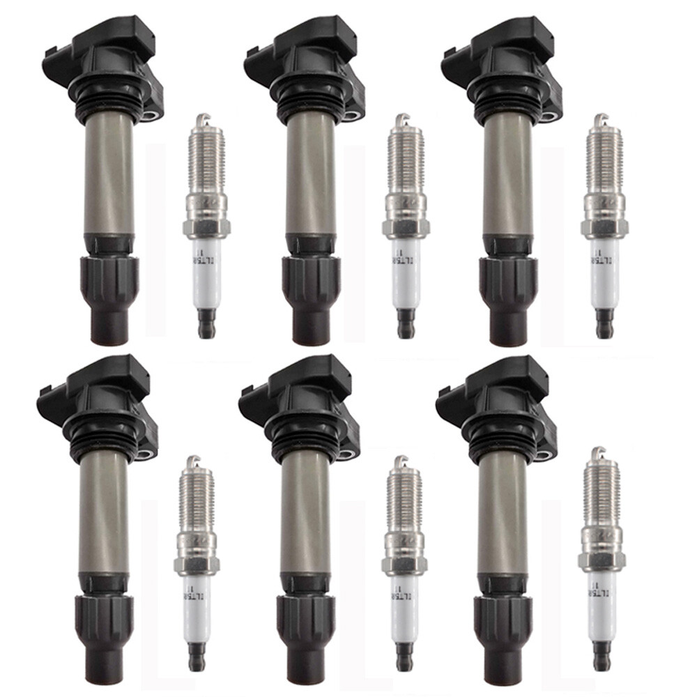 6pcs Ignition Coils & Spark Plugs for 2007 2008 20102015 GMC ACADIA 3