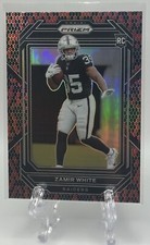 Zamir White 2022 Panini Prizm #323 Snakeskin Prizm Rookie RC SSP! Raiders