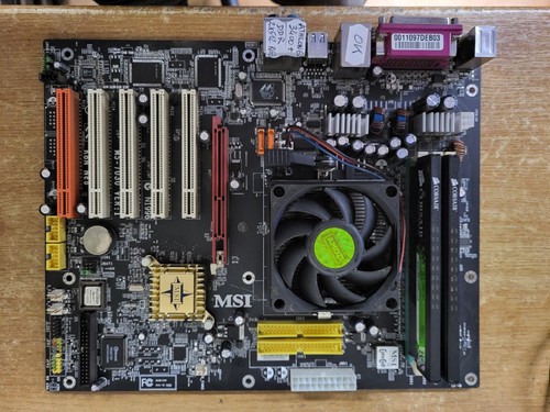 *** Carte mère MSI K8N NEO MS-7030 + AMD Athlon 64 3400+ et 1 Go RGB - tested