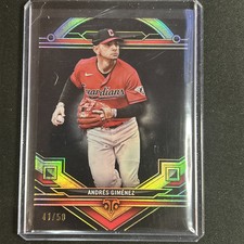 🔥 Andres Gimenez 2024 Topps Triple Threads #36 Onyx 41/50 Cleveland Guardians