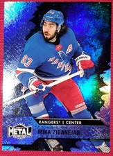20/21 Metal Universe Blue Spectrum #93 Mika ZIBANEJAD New York RANGERS