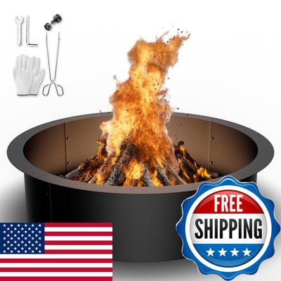 Haimina Outdoor Smokeless Fire Pit Ring Insert36 Inch Inner42 Inch Outer