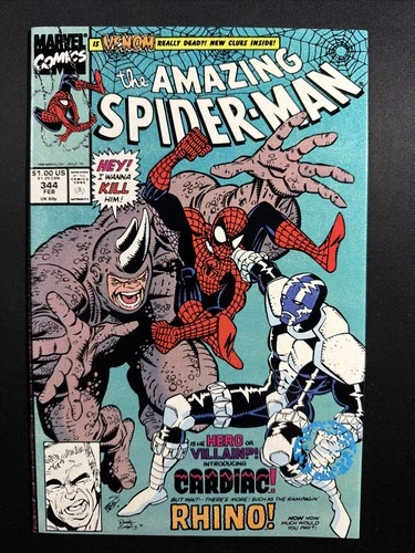 The Amazing Spider-Man #344 1992 Marvel Comics 1st Print NM- *A2