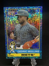 2025 Topps Heritage High Number Cedric Mullins #600 Blue Sparkle Parallel Mets