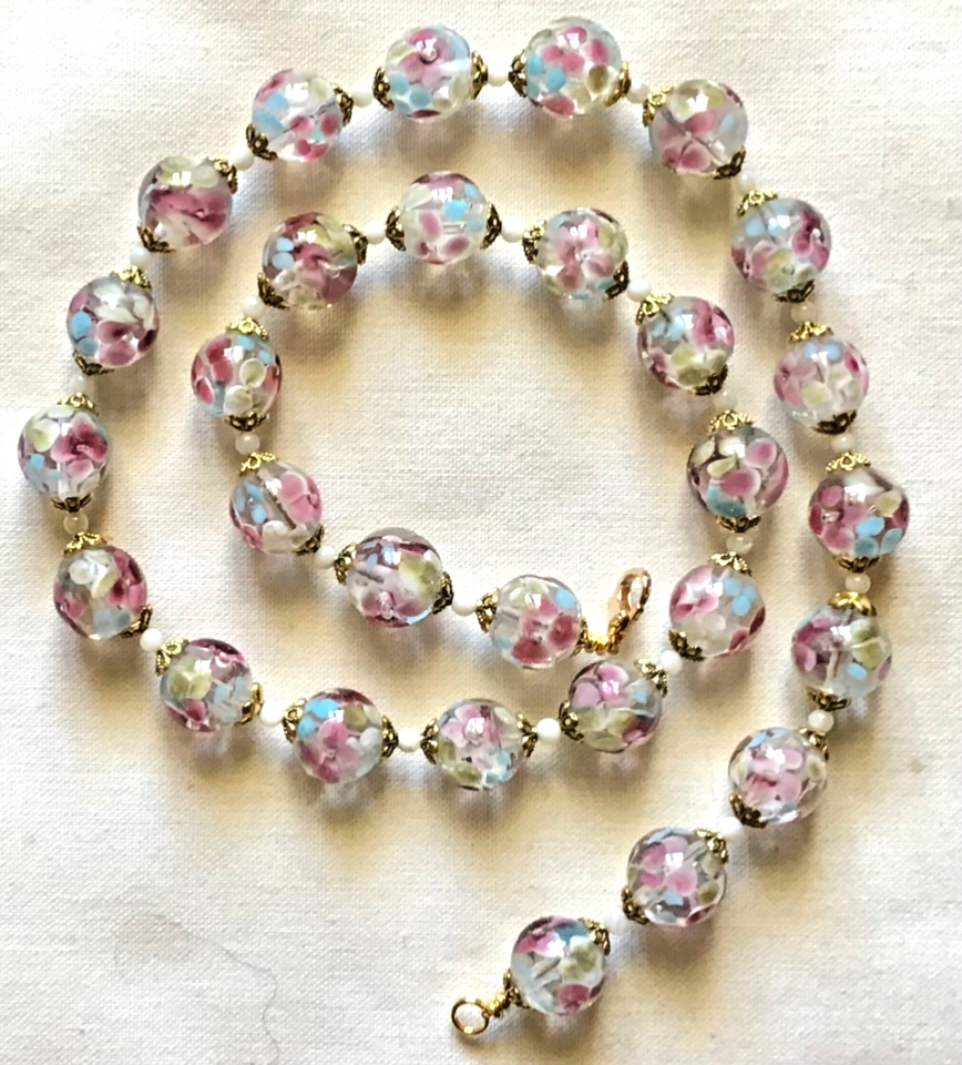 Millefiori gros Bracelet perle perles de verre de Murano à la