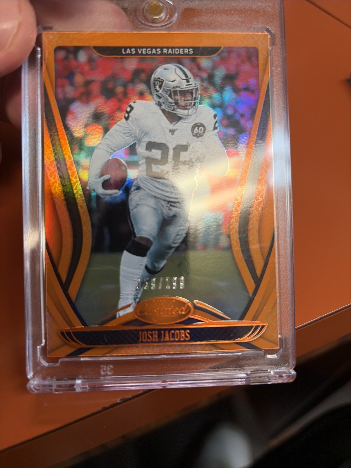 2020 Panini Certified - Josh Jacobs #62 Mirror Orange 059 /199