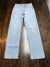 Levi  s 501 Original Women  s Premium Jeans, 27x30, Button Fly, Light Wash, NWT