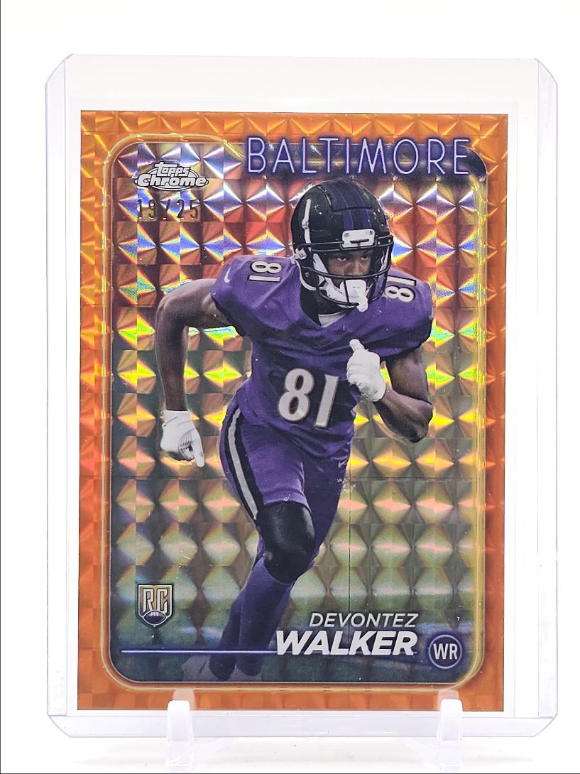 Devontez Walker Topps Chrome #287 Orange Geometric