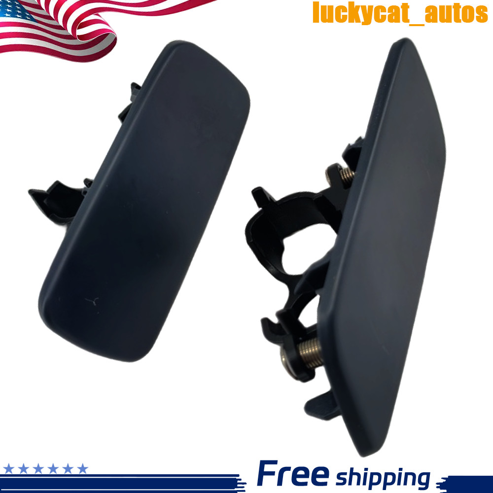 Front Left+Right Headlight Cleaning Nozzle Cover For 10-18 Rolls-Royce Ghost