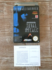 SCHWARZENEGGER TOTAL RECALL NES NINTENDO 85 MATTEL C/CUSTODIA SCATOLA LIBRETTO