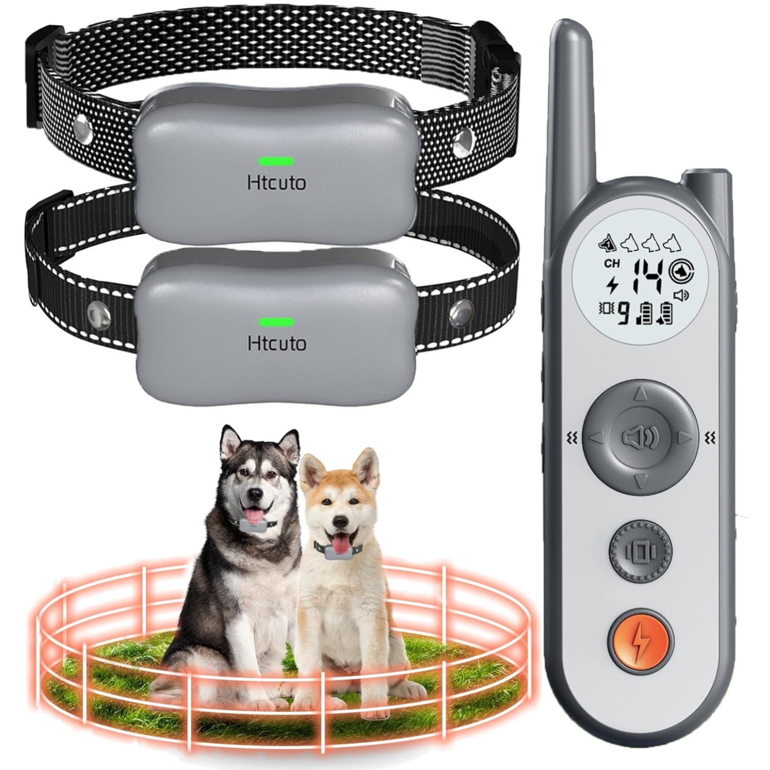 System For 2 Dogs Electric Wireless Fence For Dogs With 2 ..