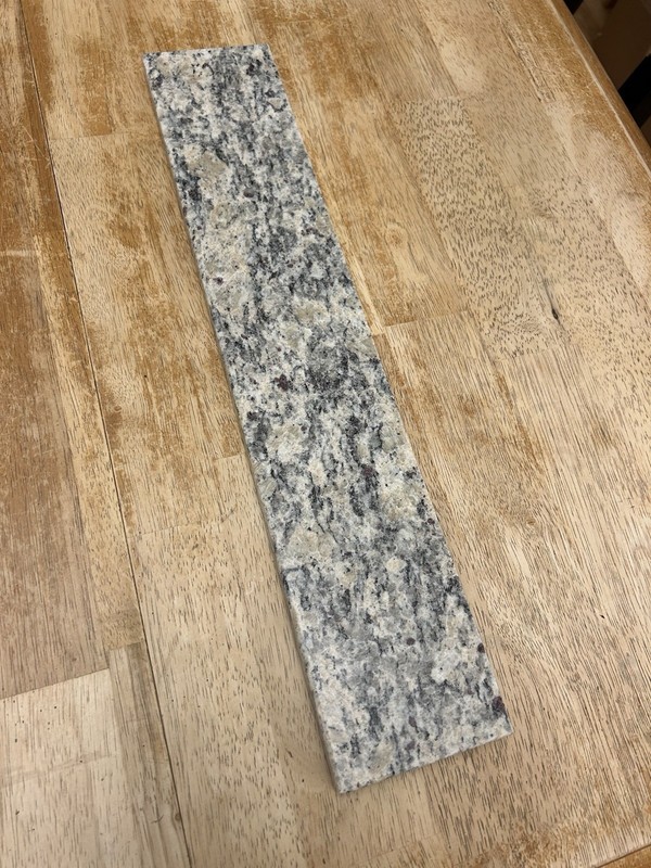 Granite Bathroom Vanity Side Splash 21.25" x 4" Gray Beige Rectangle Accessory
