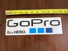 GoPro Logo Outdoor Equipment Gear  Vinyl Sticker Decal Approx 10” Be A Hero
