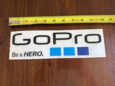 GoPro Logo Outdoor Equipment Gear  Vinyl Sticker Decal Approx 10  Be A Hero