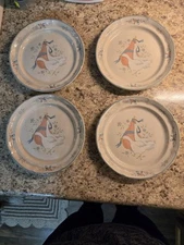 Set of 4 International China Marmalade Salad Plates Stoneware Japan 8868