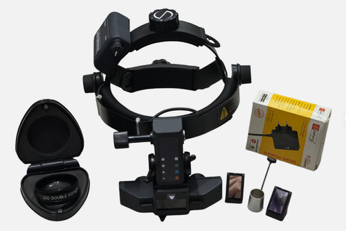 Wireless Rechargeable Binocular Indirect Ophthalmoscope with 20 D Lens USA - Foto 6 di 9