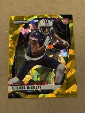 2025 Panini Prizm Draft Picks Tetairoa Mcmillan Gold Ice Prizm Rookie Card 8 RC