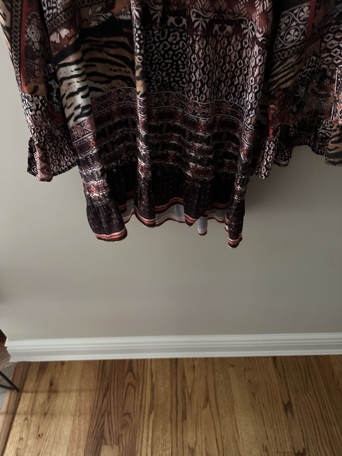 ONE WORLD Multicolor Patchwork Blouse - image 4