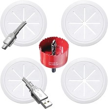 4 Pack TV Cord Hider For Wall Mounted TV 2-3/8" 60Mm Hole Wire Hider In Wall