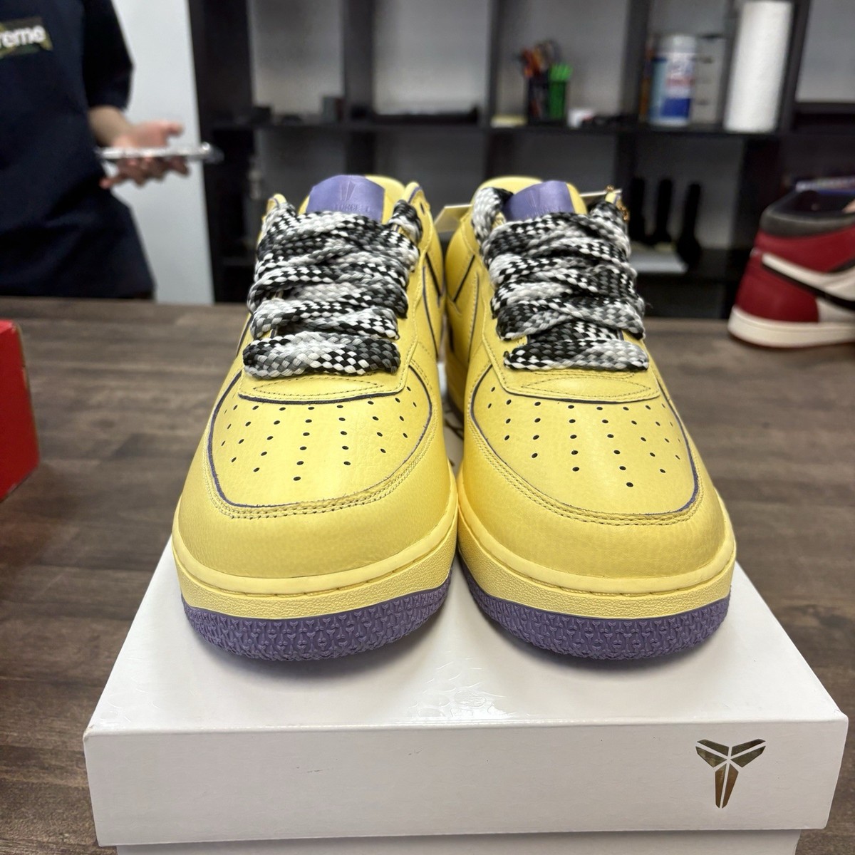 Size 11.5 - Nike Kobe Bryant x Air Force 1 Protro Low Mamba