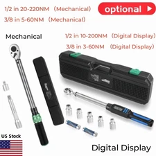 1/2'' 3/8" 1/4'' Digital Torque Wrench w/battery Adjustable Torque Wrench 