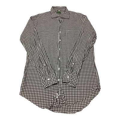 Sid Mashburn Mens  Button Down Shirt  Plaid Long Sleeve Side M
