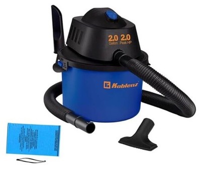  WD-2L Portable Wet Dry Vacuum, 2-Gallon 2 PHP Suction Plus 2 Gallon 2 HP
