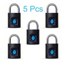Keyless USB Charging Fingerprint Lock Smart Padlock Waterproof Door Lock 0.2 sec