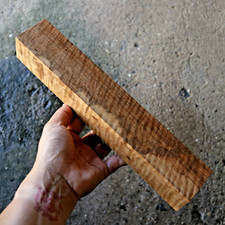 Exotic Flame Satinwood Spindle Blank 53x308x46mm DIY Woodworking Crafts 1184