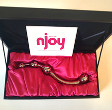 NJOY Pure Fun Pfun Stainless Steel Wand Massager   Premium   Discreet Shipping