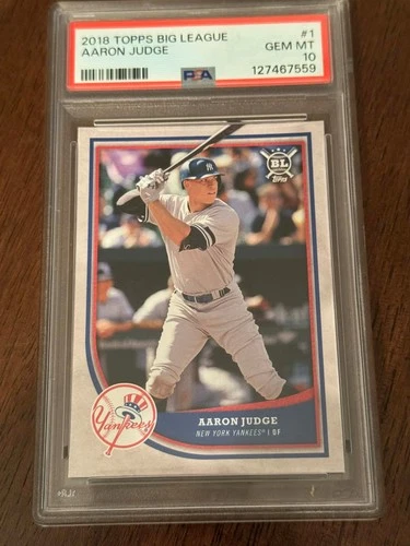 2018 Topps Big League #1 Aaron Judge RARE PSA 10 GEM MINT