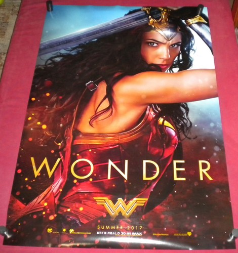 Wonder Woman Movie Poster 27x40 D/S Wonder Chris Pine Gal Gadot Robin ...