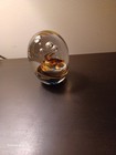 Vtg Rebecca R Stewart SIGNED Art Glass Paperweight 3 3/4" high Swirls & Bubbles — photo 4