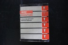 Pontiac Trans Sport Service Manual 1992 Oem S-9210-u Pontiac Trans Sport Service Manual 1992 Oem S-9210-u