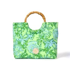 Lilly Pulitzer Bamboo Bag in Cool Mint Catchin Rays - New