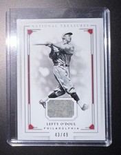 2016 National Treasures Lefty O'Doul Game-Used Material Jersey #43/49