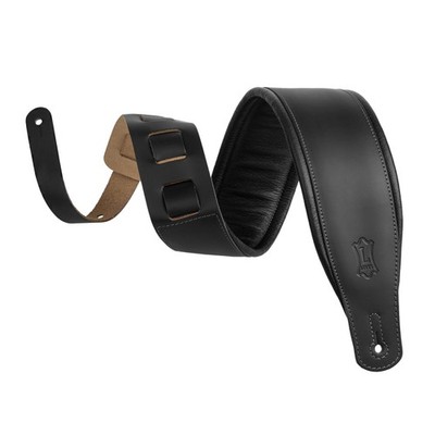 Leathers 3'' Wide Amped Leather Series Guitar Strap with Foam Padding and Garm...