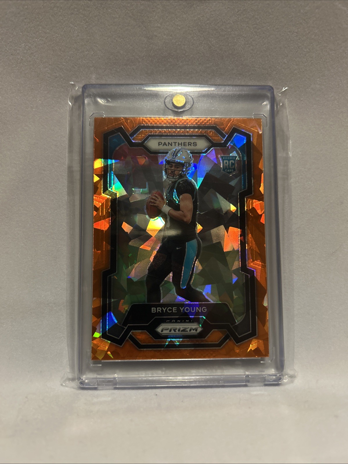 2023 Panini Prizm Bryce Young Orange Cracked Ice #311 RC Panthers
