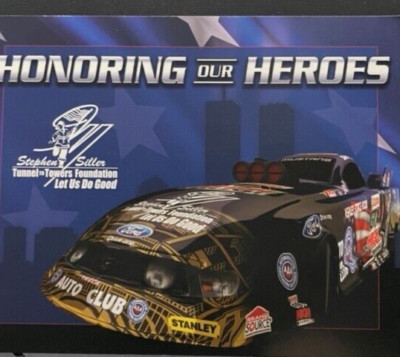 VRHTF NHRA COOL HONORING OUR HEROS JOHN FORCE FUNNY CAR HAND OUT