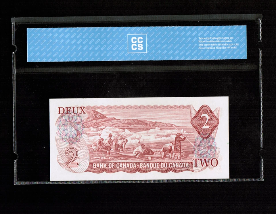 Canada $2 1974 Lawson/Bouey Replacement ABX  Certified CCCS UNC-63 Choice Rare - Image 2 of 2